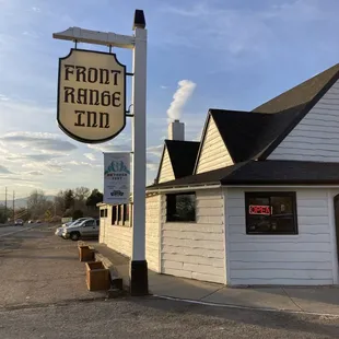 the front of the building