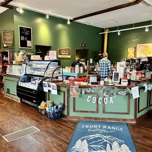 the front range of a coffee shop