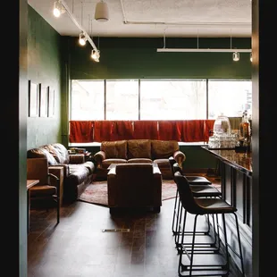 a living room and kitchen