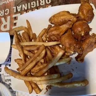 Carolina Gold Wings and fries