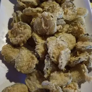 Fried pickles taste better than they look all day!