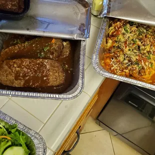 Meatloaf and Vegetable lasagna