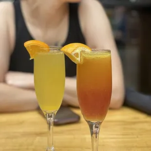 Mimosa and tequila mimosa