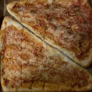 A "slice" of cheese and sausage