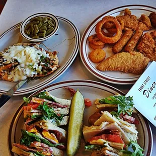 plates of food on a table