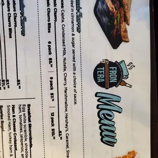 a menu for a mexican restaurant