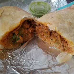 Al pastor super burrito