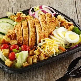 Crispy Hand-Breaded Chicken Salad