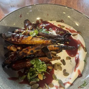 Fire roasted carrots