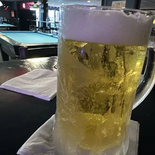 Icy cold beer