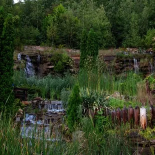 The lovely and picturesque waterfall.