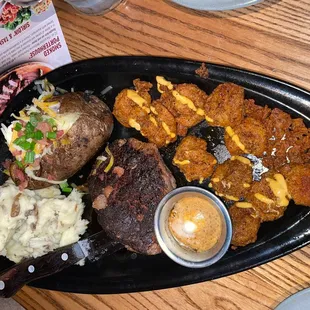 a large platter of food