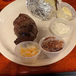 8oz filet -- their first try -- it was served cold!