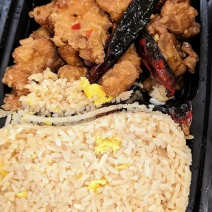 Orange chicken w/ fried rice
