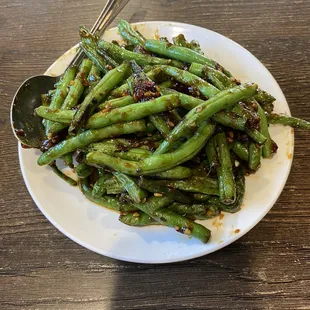 Spicy green beans