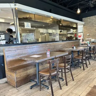 Dining area and portion of kitchen