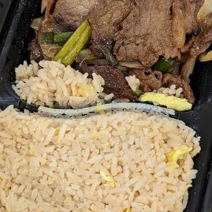 Mongolian Beef w/ fried rice