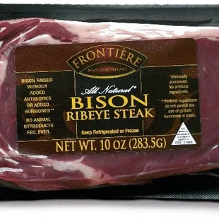 bison ribeye steak