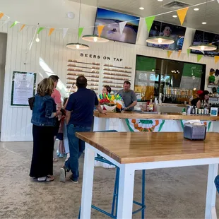 customers at the bar