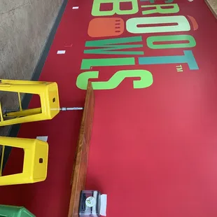 Interior of restaurant