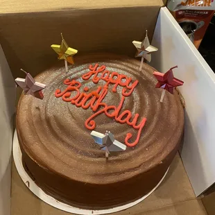 Chocolate cake with buttercream icing