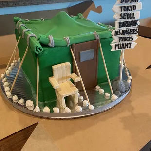 Front of the MASH tv show cake