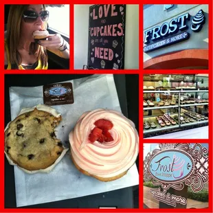 Strawberry cupcake was perfect and cookie sandwich was outstanding!&apos;