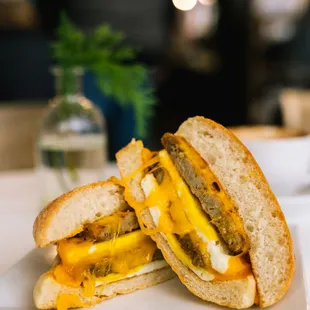 a sandwich on a plate