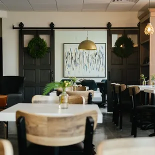 interior, sushi and sashimi