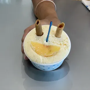 Peach Bellini gelato!