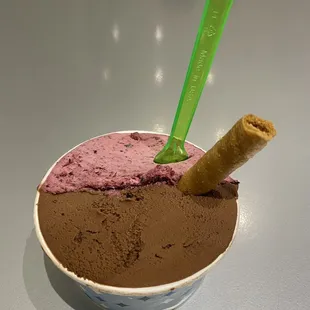 Medio Cup Gelato - Blueberry &amp; Chocolate
