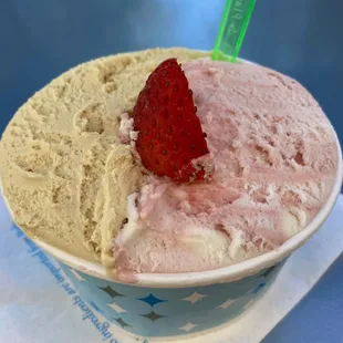 Salted Caramel and Strawberry Yogurt