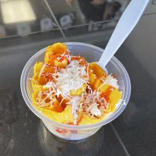 Chamango with coconut flakes