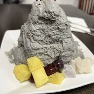 Black sesame shave ice