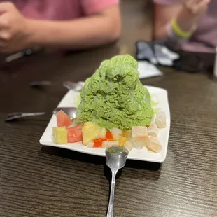 Matcha shaved ice