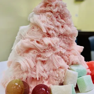 Large Snow-ice, made with real fruit juices, $12.04 with tax