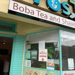 The boba tea shop