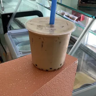Medium sized boba drink