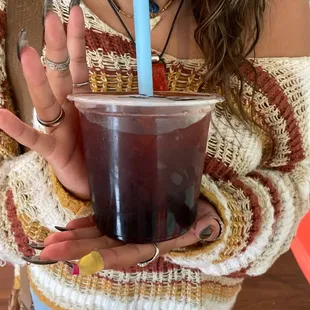 rose black tea with honey boba