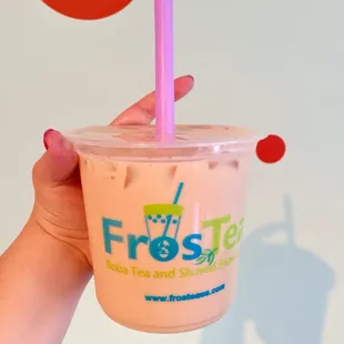 Medium lavender milk tea