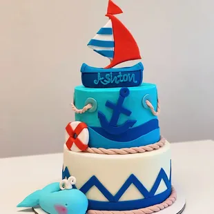 Frosted Artisan Bakery birthday cake