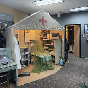 Museum about the community work they do for refugees