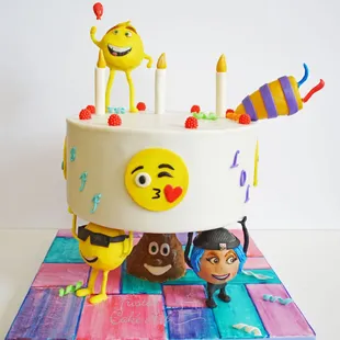 Emoji Birthday cake