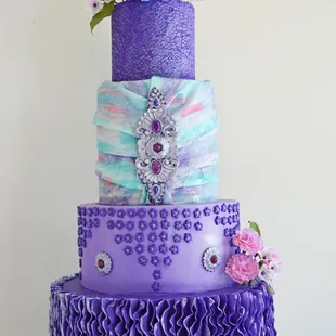 Purple Wedding Cake