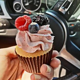 Chantilly raspberry cupcake