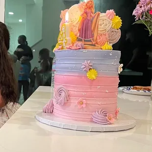 Thank you for our daughters Rapunzel theme cake.