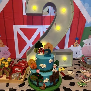 Birthday cake Table