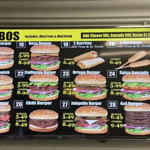 ramen and noodles, menu