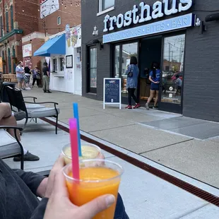 Dreamsicle and KY lemonade slushies