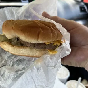 Double cheeseburger